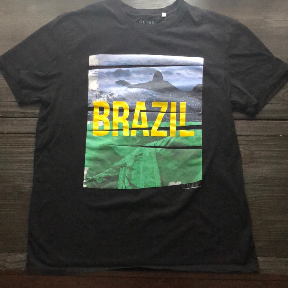 🤑FREE Guess Brazil T Shirt